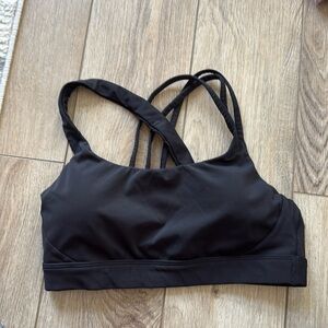 Black athleta train free bra size medium